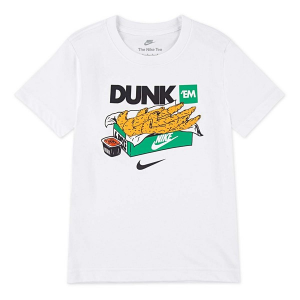 Kids' Nike Dunk 'Em Tenders T-Shirt 6 White