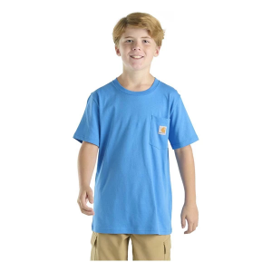 Boys' Carhartt Classic Pocket T-Shirt Small French Blue
