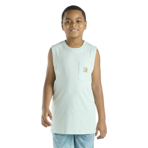 Kids' Carhartt Pocket Fish Crew Neck Tank Top 4 Starlight Blue