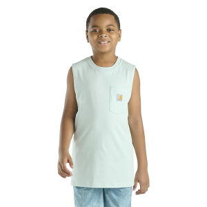 Kids' Carhartt Pocket Fish Crew Neck Tank Top 6 Starlight Blue