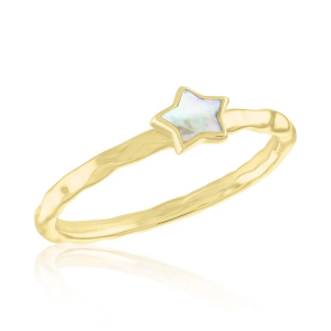 Women's Layers Single SS Star Gold Ring Gold