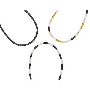 Charming Shark ASSORTED Fimo Neutral Colorblock Necklace