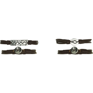 Charming Shark Leather Charm Bracelet