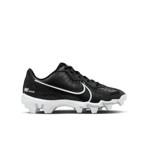 Boys' Nike Alpha Huarache 4 Keystone Molded Baseball Cleats Little 1.5 Black/White/Pure Platinum