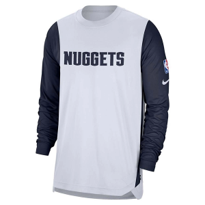 Denver Nuggets Nike 2024 City Edition Pregame Crewneck Small White