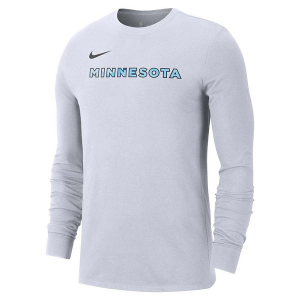 Minnesota Timberwolves 2024 City Edition Logo Nike Long Sleeve T-Shirt 2XLarge White
