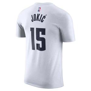 Denver Nuggets Nikola Jokic #15 2024 City Edition Name & Number Nike T-Shirt Small White