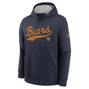 Chicago Bears Nike Rewind Club Hoodie Small Navy