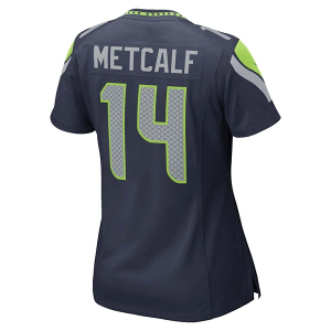 Women's Seattle Seahawks DK Metcalf #14 Nike Game Jersey XLarge Navy