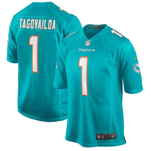 Miami Dolphins Tua Tagovailoa #1 Nike Game Jersey XLarge Teal