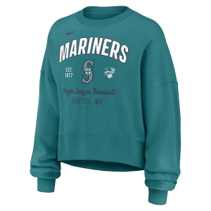 Women's Seattle Mariners Nike Fleece Crew Medium Blue