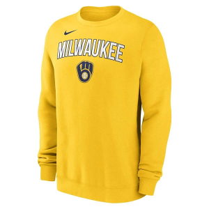Milwaukee Brewers Nike Classic Twill Crew 2XLarge Yellow