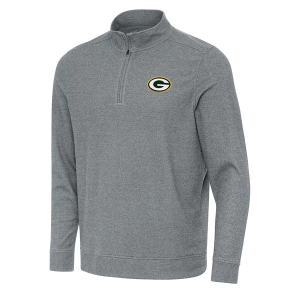 Green Bay Packers Antigua Subtle Long Sleeve 1/4 Zip 3XLarge Carbon