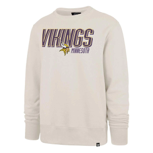 Minnesota Vikings 47 Brand Locked In Crewneck Small Dune