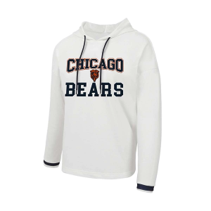 Women's Chicago Bears Concepts Sport Borough Hoodie 2XLarge White