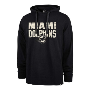Miami Dolphins 47 Brand Erosion Hoodie Medium Black