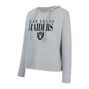 Women's Las Vegas Raiders Concepts Sport Juniper Hoodie Medium Grey Heather