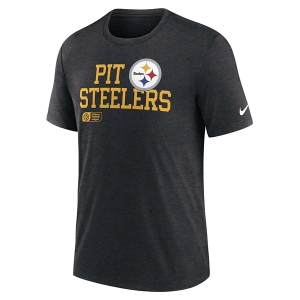 Pittsburgh Steelers Nike Lock Up Tri Blend T-Shirt Small Black