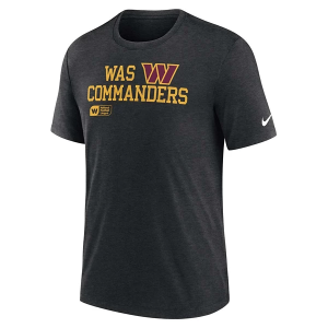 Washington Commanders Nike Lock Up Tri Blend T-Shirt Large Black
