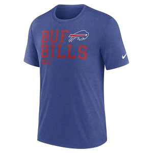 Buffalo Bills Nike Lock Up Tri Blend T-Shirt Large Royal