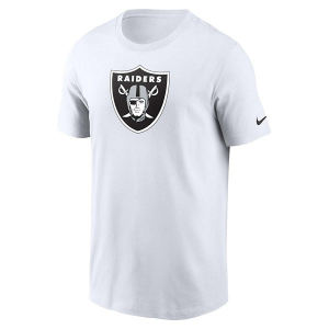Las Vegas Raiders Nike Essential Logo T-Shirt Medium White