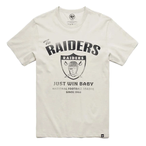 Las Vegas Raiders 47 Brand Wide Open T-Shirt Medium Dune