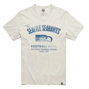 Seattle Seahawks 47 Brand Wide Open T-Shirt Medium Dune