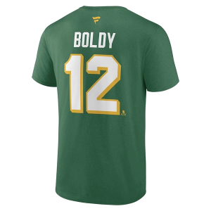 Minnesota Wild Fanatics Matt Boldy #12 Alternate Name & Number T-Shirt Medium Kelly