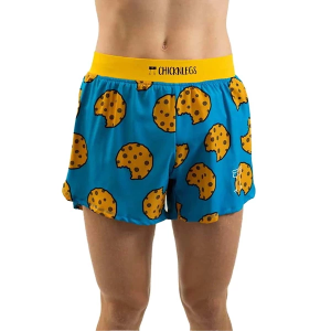Men's ChicknLegs Half Leg Split Shorts Small Chocolate Chip Cookies