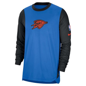 Oklahoma City Thunder Nike 2024 City Edition Pregame Crewneck Medium Blue