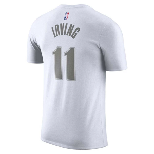Dallas Mavericks Kyrie Irving #11 2024 City Edition Name & Number Nike T-Shirt XLarge White