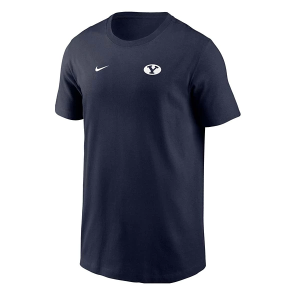 BYU Cougars Nike Small Logo Kids' T-Shirt Large Navy