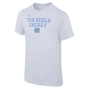 North Carolina Tar Heels Nike Energy Bench Kids' T-Shirt Large White