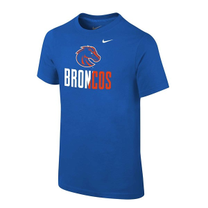 Boise State Broncos Nike School Logo Kids' T-Shirt XLarge Royal