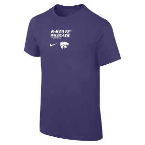 Kansas State Wildcats Nike Basketball Legend Kids' T-Shirt Medium Purple