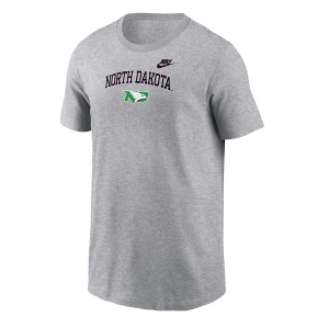 North Dakota Fighting Hawks Nike Vintage Name Kids' T-Shirt 6 Dark Grey Heather