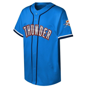 Kids' Oklahoma City Thunder Genuine Stuff Fashion Jersey Medium Blue