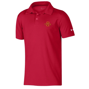 Iowa State Cyclones Under Armour Boop Kids' Polo Large Cardinal