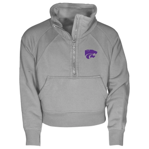 Kansas State Wildcats Garb Kids Girls' 1/4 Zip Medium Oxford