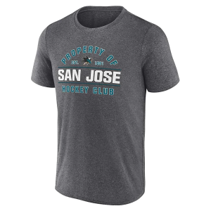 San Jose Sharks Fanatics Property Of T-Shirt Large Grey Heather