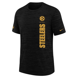 Kids' Pittsburgh Steelers Nike 2024 Velocity Team T-Shirt Large Black
