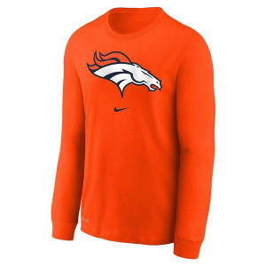 Kids' Denver Broncos Nike Primary Logo Long Sleeve T-Shirt XLarge Orange