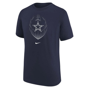 Kids' Dallas Cowboys Nike Legend Icon T-Shirt 7 Navy