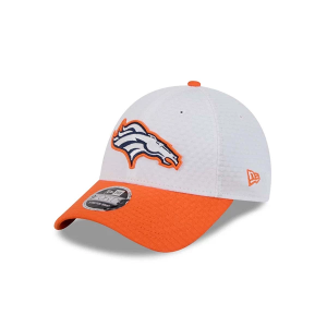 Kids' Denver Broncos New Era 2024 Training Camp 9Forty Adjustable Hat One Size Orange
