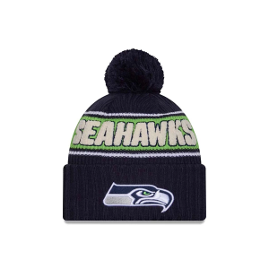 Kids' Seattle Seahawks New Era 2024 Sideline Sportknit Beanie One Size Navy