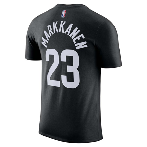 Utah Jazz Lauri Markkanen #23 Statement Name & Number Nike T-Shirt Small Black
