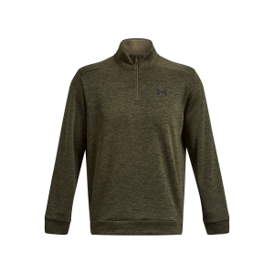 Men's Under Armour Fleece Twist Golf 1/4 Zip Pullover Small Green