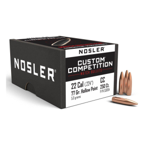 Nosler Custom Competition Match 22 Caliber Rifle Bullets