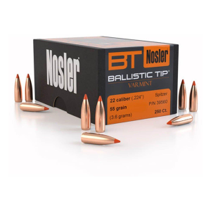Nosler Nosler Ballistic Tip Varmint 22 Caliber (.224) Rifle Bullets - $89.09 at SCHEELS