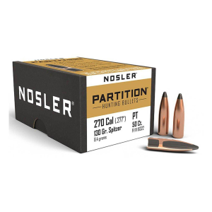 Nosler Nosler Partition Hunting 27 Caliber Rifle Bullets - $68.39 at SCHEELS